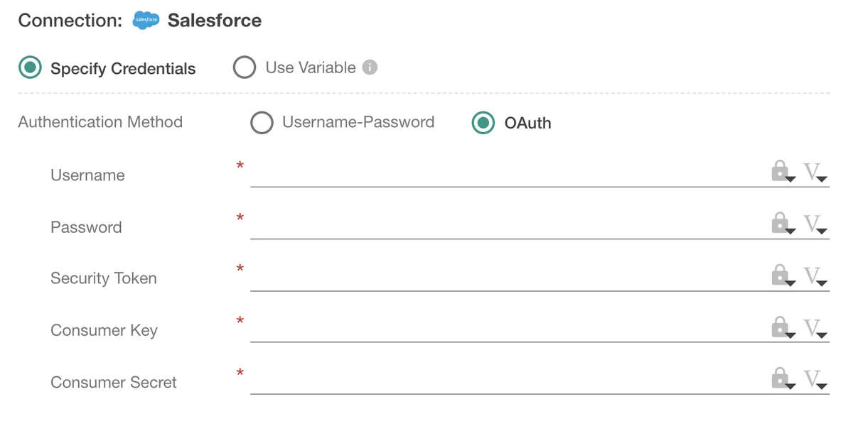 (Screenshot of the Connector tab)