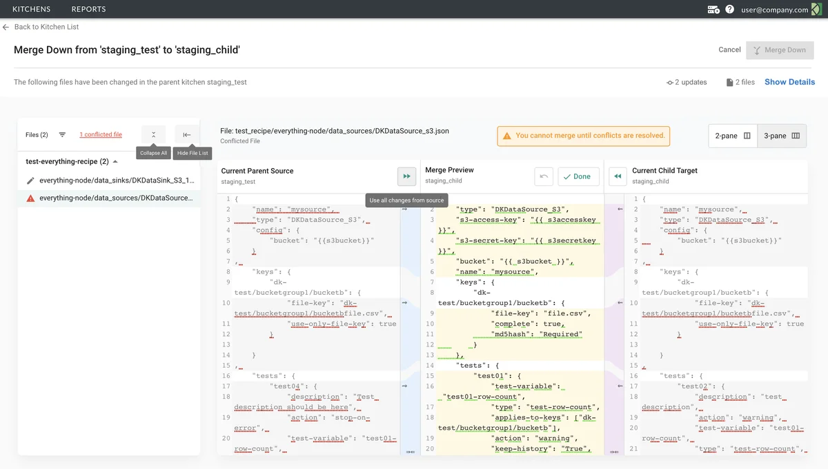 (Screenshot of a merge down)