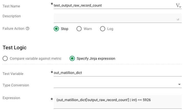 (Screenshot of the Tests tab)