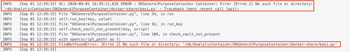 (Screenshot of error log)